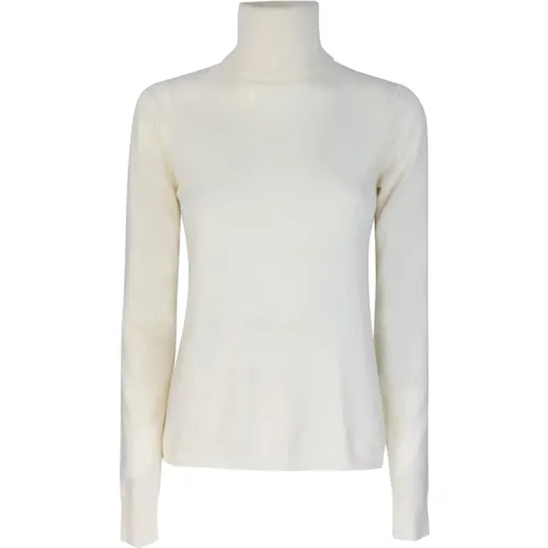 Weiße Pullover Lana Cashmere Handwäsche , Damen, Größe: M - Max Mara Studio - Modalova