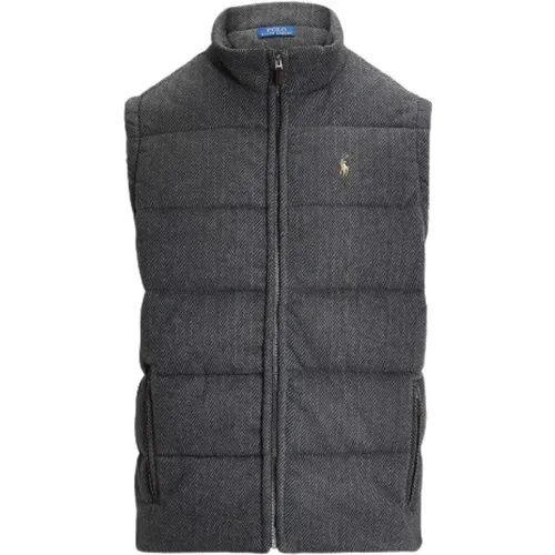 Gestepptes ärmelloses Chevron Gilet , Herren, Größe: L - Polo Ralph Lauren - Modalova