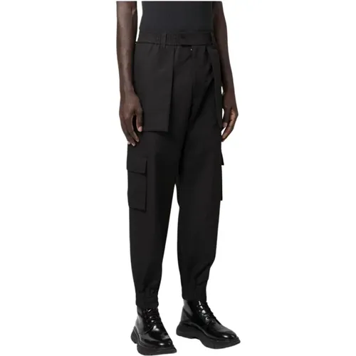 Relaxed Style Cotton Cargo Trousers , male, Sizes: M, L - alexander mcqueen - Modalova