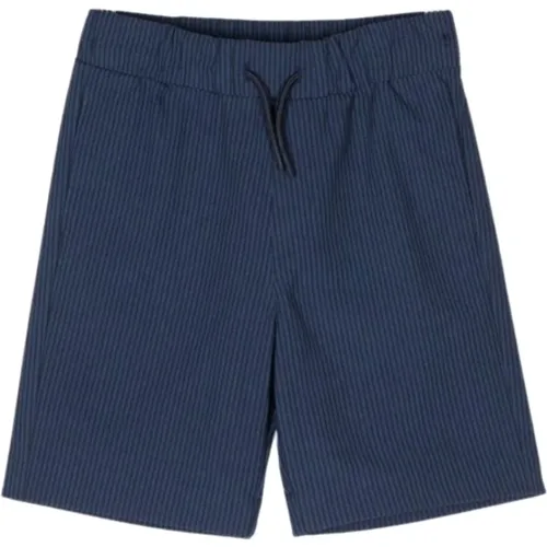 Blaue Gestreifte Bermuda Shorts für Kinder - Kenzo - Modalova