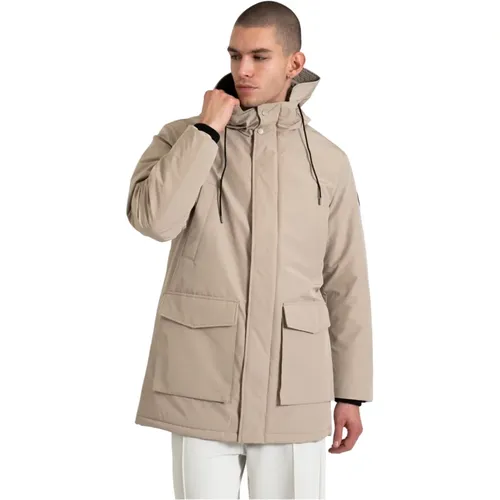 Stilvolle Jacke mit Polyester und Baumwolle , Herren, Größe: XL - Replay - Modalova