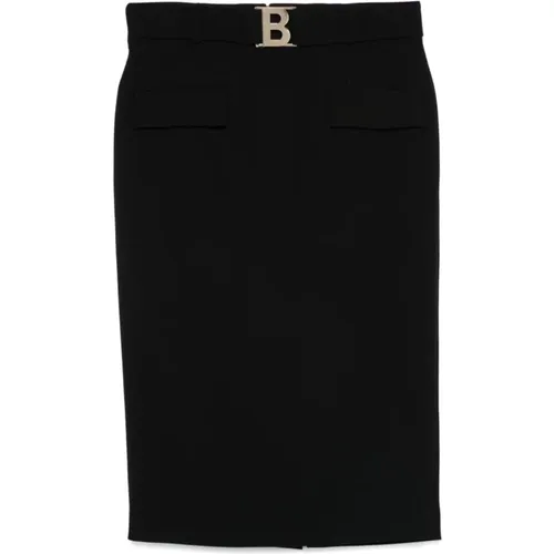 Pencil Skirt Gold Logo , female, Sizes: M, S, L - Blugirl - Modalova