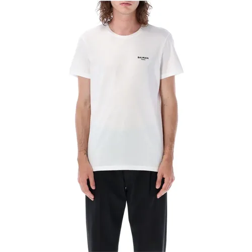 Mens Mini Logo T-Shirt , male, Sizes: XL - Balmain - Modalova