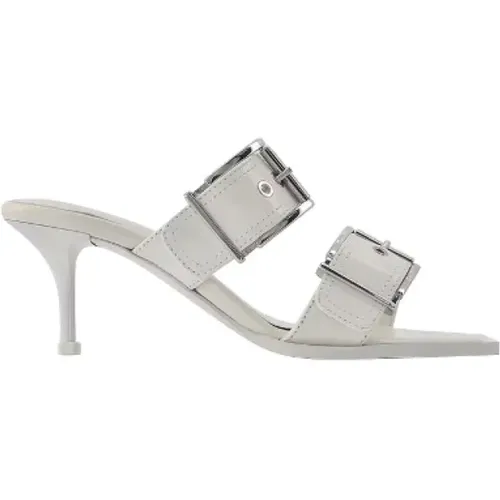 Biker Trend Leather Sandals , female, Sizes: 6 UK, 4 1/2 UK, 4 UK, 5 1/2 UK, 7 UK, 5 UK, 2 UK - alexander mcqueen - Modalova