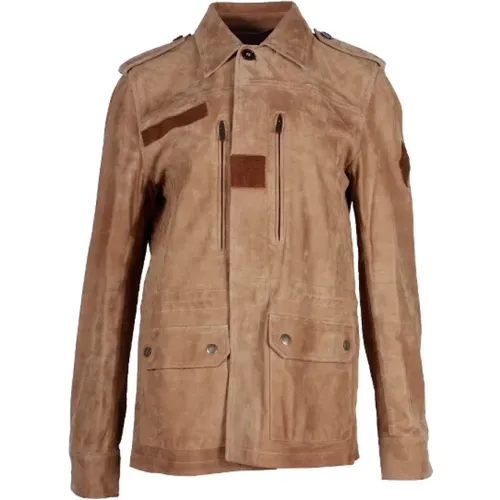 Pre-owned Suede outerwear , male, Sizes: 4XS - Yves Saint Laurent Vintage - Modalova