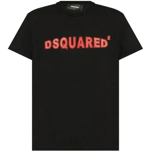 Logo Print Cotton T-shirts and Polos , male, Sizes: M, S, L, XL - Dsquared2 - Modalova