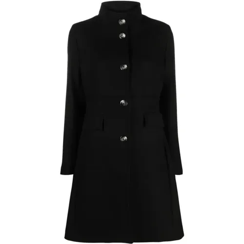 Classic Single-Breasted Coats , female, Sizes: L - Herno - Modalova