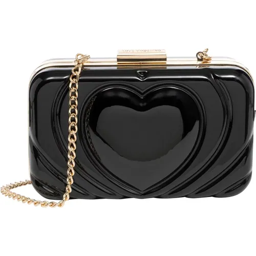 Herz Clutch mit Abnehmbarem Riemen - Love Moschino - Modalova