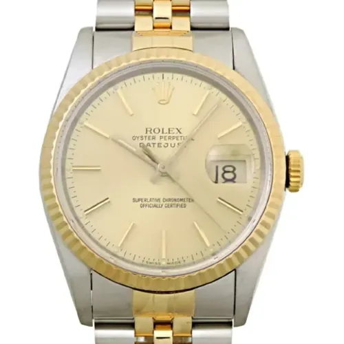 Pre-owned Stainless Steel watches , male, Sizes: ONE SIZE - Rolex Vintage - Modalova