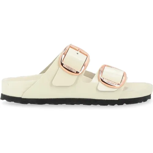 Schnalle Glanz Sandalen , Damen, Größe: 38 EU - Birkenstock - Modalova