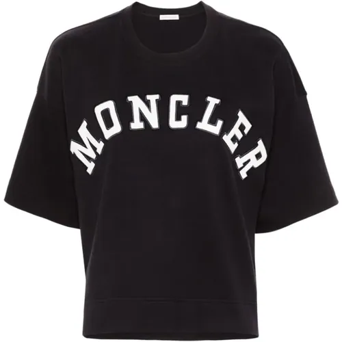 T-shirts and Polos , female, Sizes: S, XS, M - Moncler - Modalova