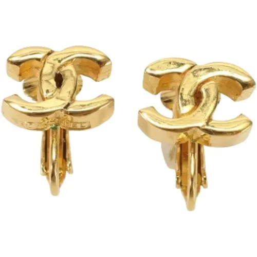 Pre-owned Metal earrings , female, Sizes: ONE SIZE - Chanel Vintage - Modalova