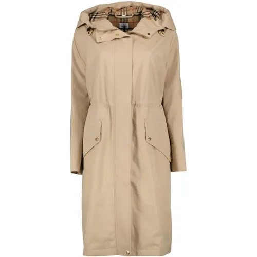 Long Parka Jacket with Hood , female, Sizes: 2XS, XS - Burberry - Modalova