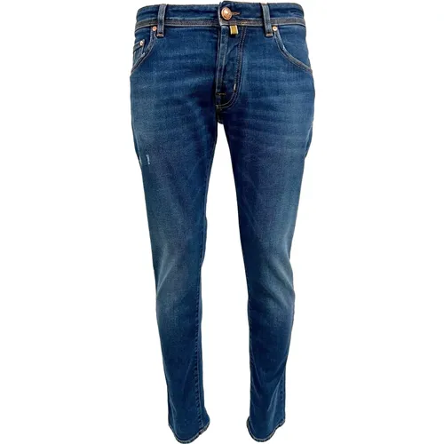 Nick Slim Karamell Label Mid Gebrauchte Jeans , Herren, Größe: W31 - Jacob Cohën - Modalova