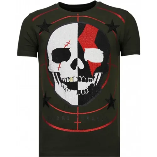 God Of War Rhinestone - Herren T-Shirt - 13-6231K , Herren, Größe: 2XL - Local Fanatic - Modalova