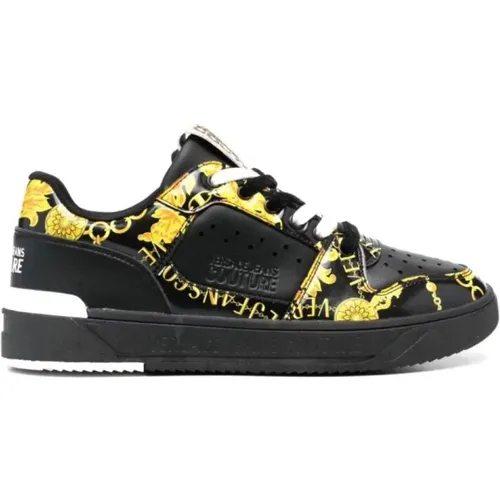 Barockmuster Druck Sneakers , Herren, Größe: 41 EU - Versace - Modalova