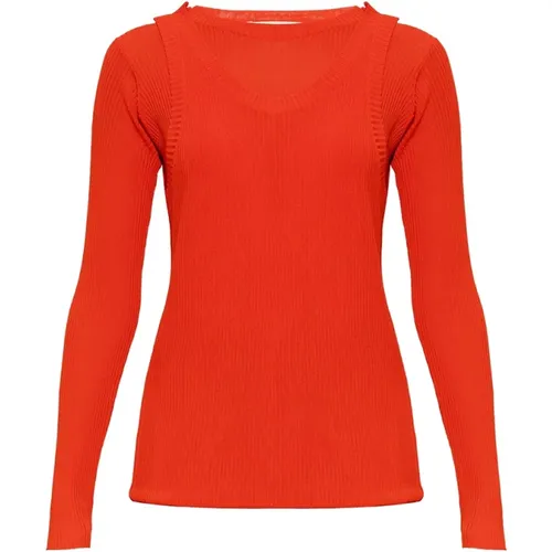 Ribbed top , female, Sizes: S - Marni - Modalova