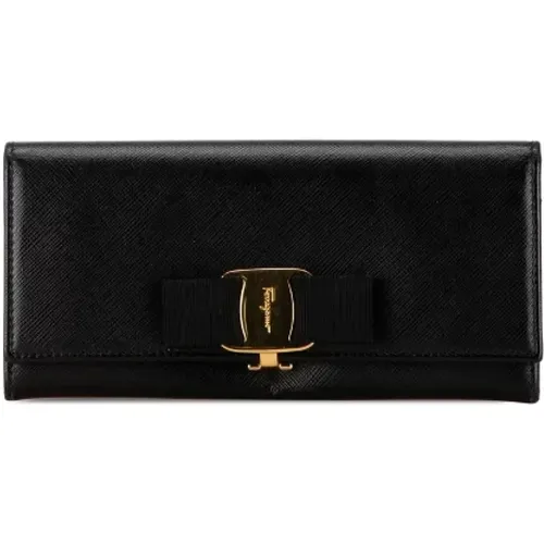 Pre-owned Leather wallets , female, Sizes: ONE SIZE - Salvatore Ferragamo Pre-owned - Modalova