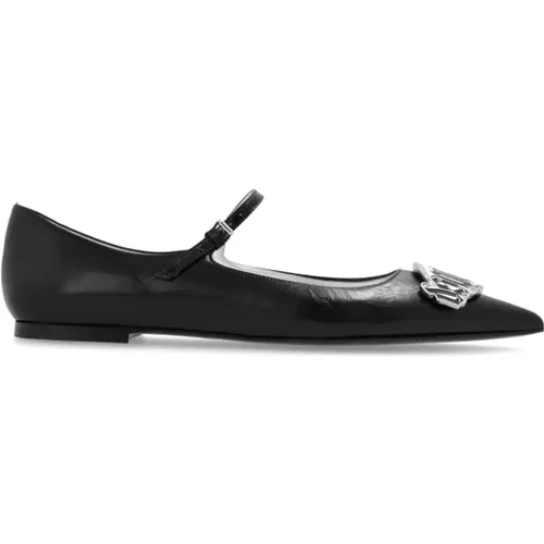 Ballet Flats Gothic , Damen, Größe: 37 1/2 EU - Dsquared2 - Modalova