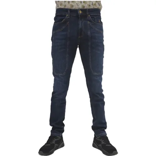 Slim Fit Patch Jeans , Herren, Größe: W31 - Jeckerson - Modalova