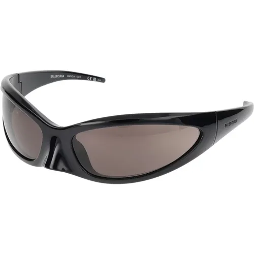 Stylische Sonnenbrille BB0251S,/Grey Sunglasses,Stylish Silver Sunglasses for Men - Balenciaga - Modalova
