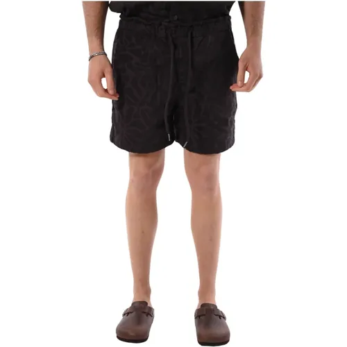 Cotton Bermuda Shorts with Drawstring Waist , male, Sizes: M, L, XL - OAS - Modalova