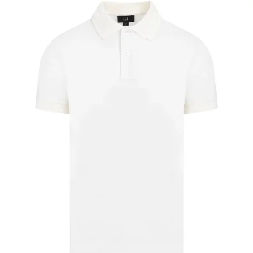 Off Cotton Polo Shirt , male, Sizes: M, S - Dunhill - Modalova
