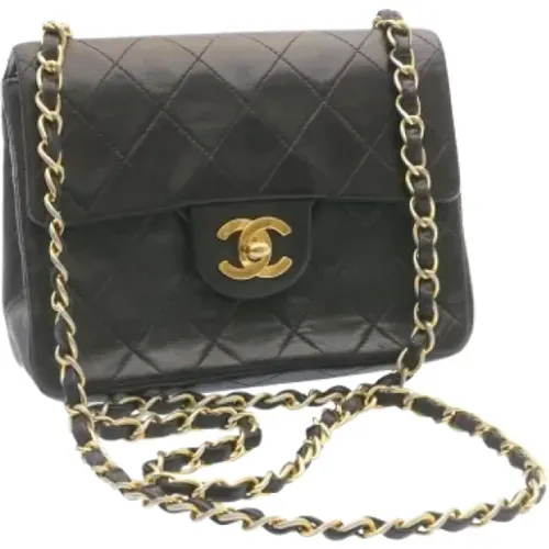 Pre-owned Canvas Flap Shoulder Bag , female, Sizes: ONE SIZE - Chanel Vintage - Modalova