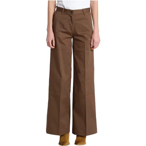 Nine inthe morning Trousers Coffee , female, Sizes: W30, W27, W26, W25, W29, W28 - Nine In The Morning - Modalova