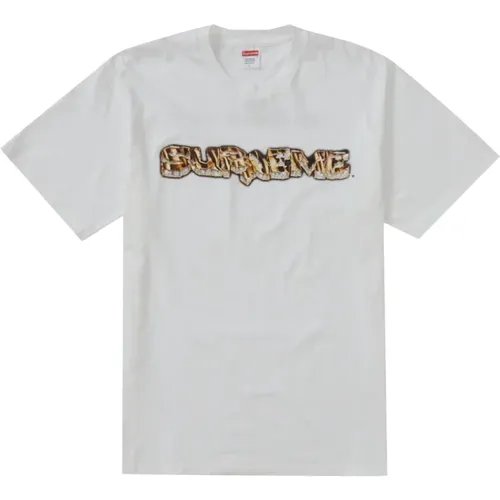 Diamant T-Shirt Weiß Limited Edition , Herren, Größe: L - Supreme - Modalova