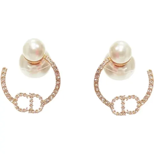 Pre-owned Metal earrings , female, Sizes: ONE SIZE - Dior Vintage - Modalova