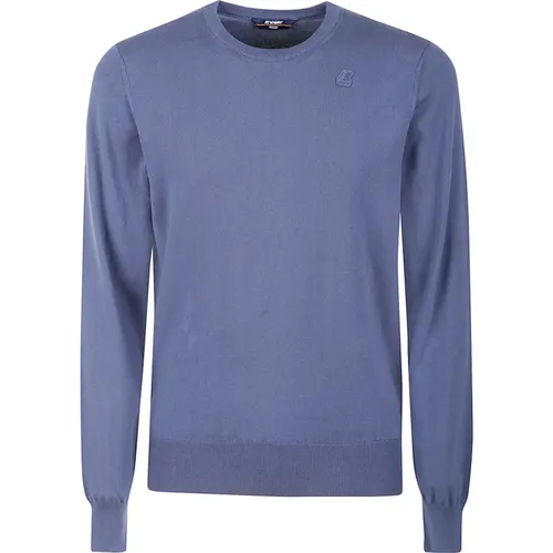 Blauer Pullover Sebastien Cotton PS , Herren, Größe: XL - K-way - Modalova