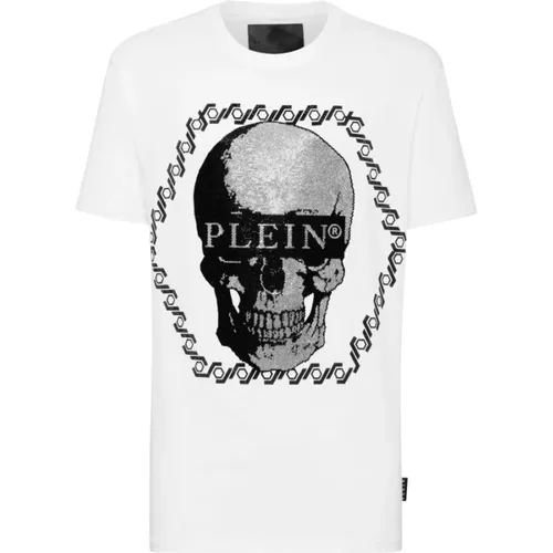 Crystal Black Skull T-Shirt , male, Sizes: S, XL, L, M, 2XL - Philipp Plein - Modalova