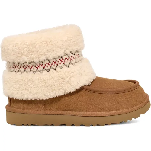 Geflochtene Mini Stiefel , Damen, Größe: 36 EU - Ugg - Modalova