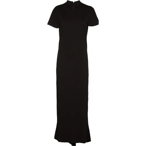 Schwarzes Gerades Kleid , Damen, Größe: L - Daniele Fiesoli - Modalova