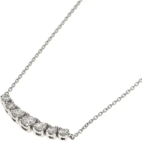 Pre-owned Platinum necklaces , female, Sizes: ONE SIZE - Tiffany & Co. Pre-owned - Modalova