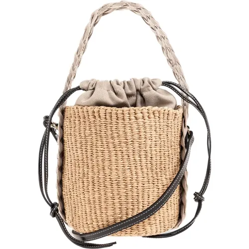 Woody Small Bucket Bag , Damen, Größe: ONE Size - Chloé - Modalova
