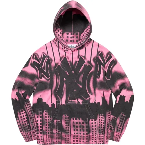 Limitierte Auflage Airbrush Kapuzenpullover Pink - Supreme - Modalova