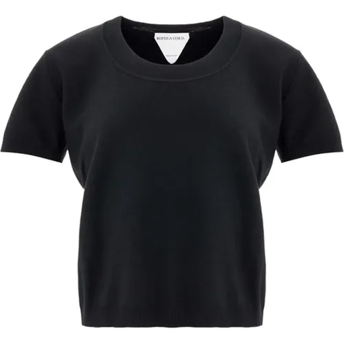 Schwarze Kaschmir-Tops & T-Shirt , Damen, Größe: M - Bottega Veneta - Modalova