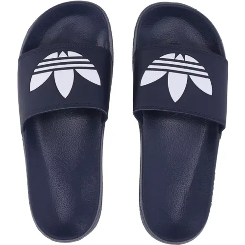 Ultra-soft Synthetic Sliders with Logo , unisex, Sizes: 10 1/2 UK, 9 UK - Adidas - Modalova