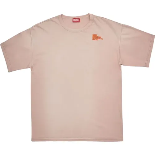 Rosa T-Shirt Kollektion , Herren, Größe: XL - Diesel - Modalova