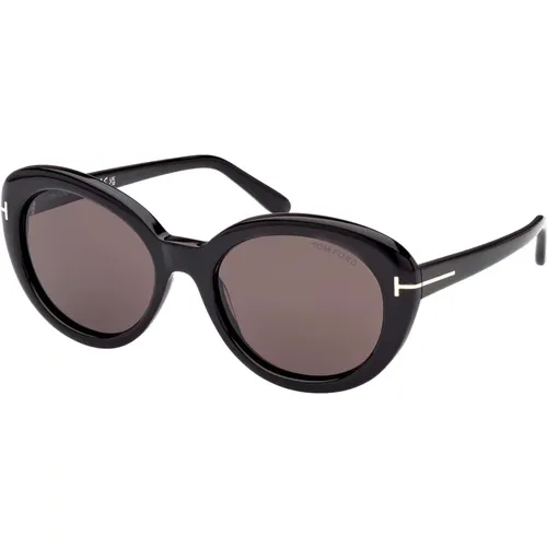 Lily-02 Sunglasses, /Smoke , female, Sizes: 55 MM - Tom Ford - Modalova