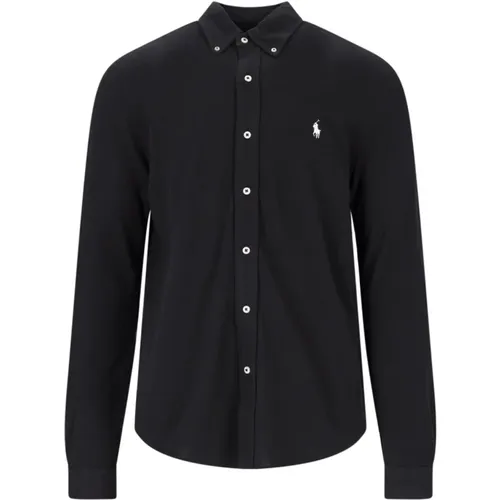 Schwarze Polo Shirts , Herren, Größe: 2XL - Ralph Lauren - Modalova