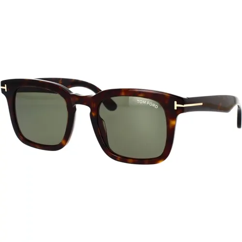 Klassische Quadratische Sonnenbrille Dax Ft0751/S , unisex, Größe: 48 MM - Tom Ford - Modalova