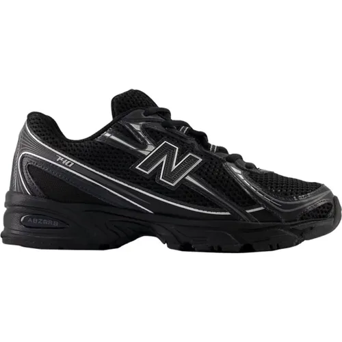 Schwarze Mesh Low-Top Reflektierende Sneakers - New Balance - Modalova