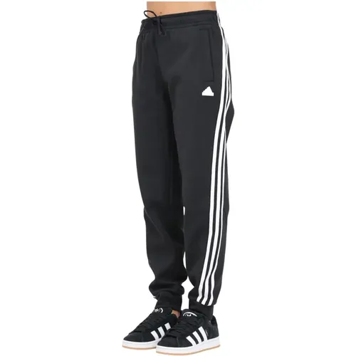 Future Icons 3-Stripes Schwarze Hose , Damen, Größe: L - Adidas - Modalova