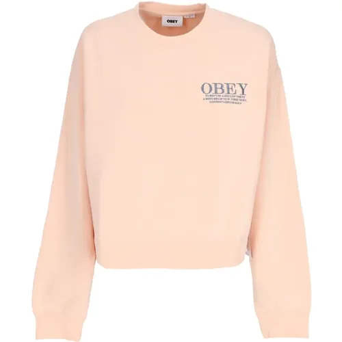 City Crewneck Sweatshirt Damen , Damen, Größe: S - Obey - Modalova