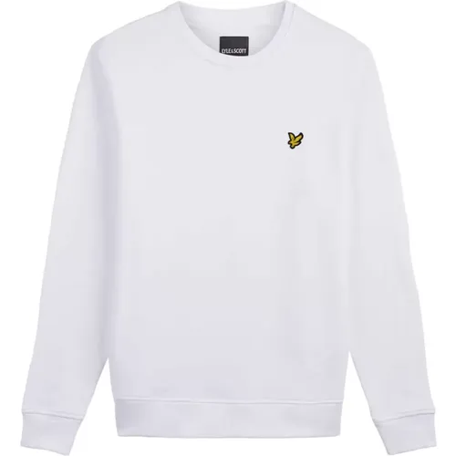 Klassischer Crew Neck Sweatshirt in Weiß , Herren, Größe: XL - Lyle & Scott - Modalova