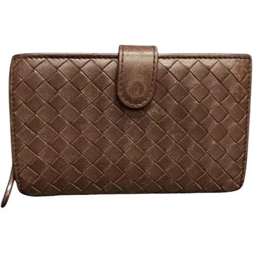 Pre-owned Leather wallets , female, Sizes: ONE SIZE - Bottega Veneta Vintage - Modalova