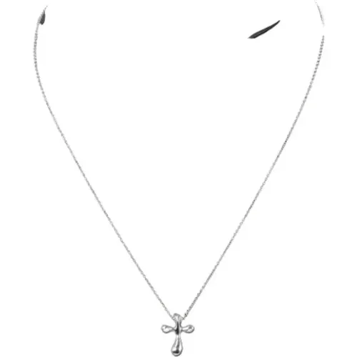 Silver Cross Necklace by Tiffany & Co. , female, Sizes: ONE SIZE - Tiffany & Co. Pre-owned - Modalova